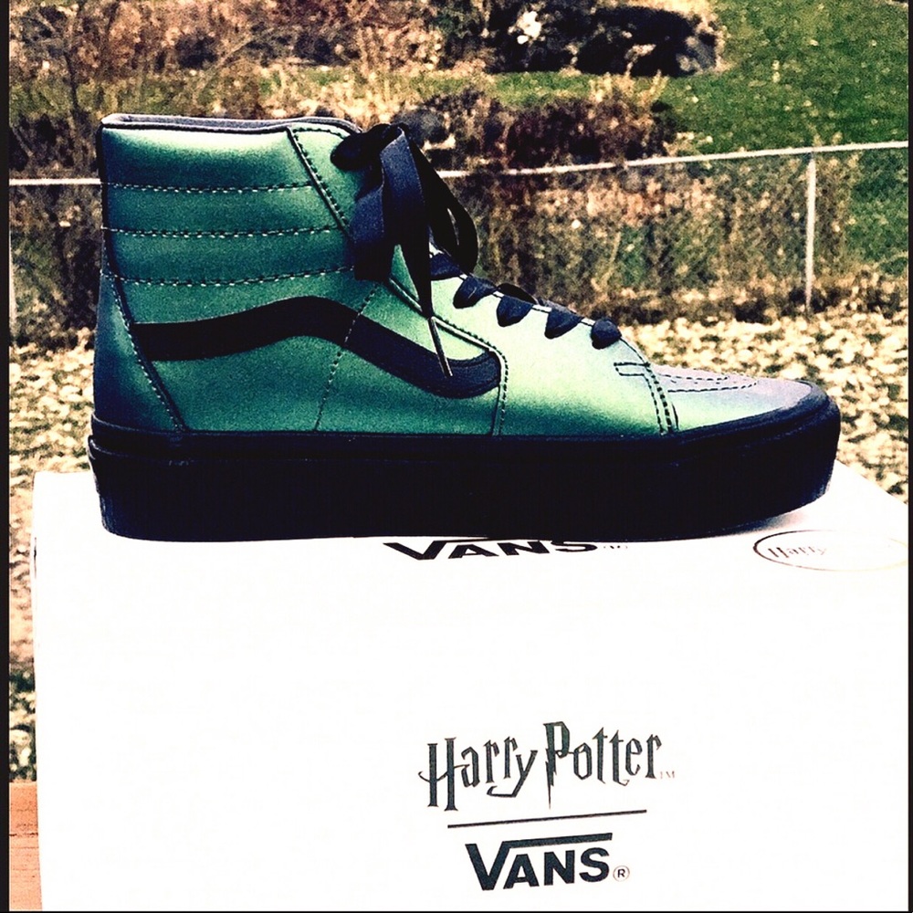 LAST! NWT Harry Potter Vans SK8 Platform Green - Picture 3 of 8